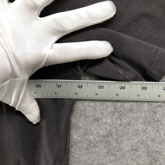 Onia Cropped T Shirt Womens Large L Dark Gray Crewneck Short Sleeve Relaxed - Picture 6 of 7